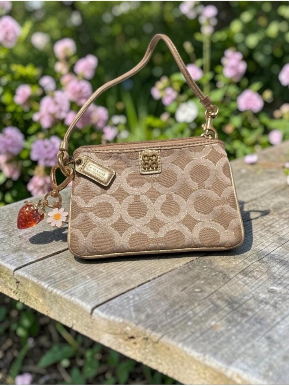 coach wristlet signature jacquard - Picture 7 of 8